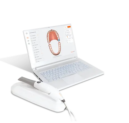 Heron IOS wand and laptop.